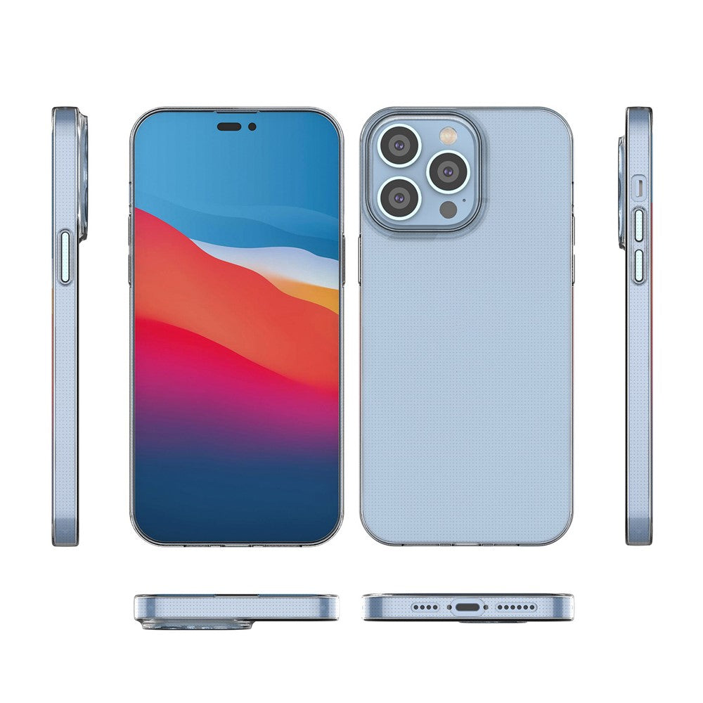 For iPhone 14 Pro Max 6.7 inch Transparent Ultra Slim TPU Case Drop-Proof Phone Cover Protector