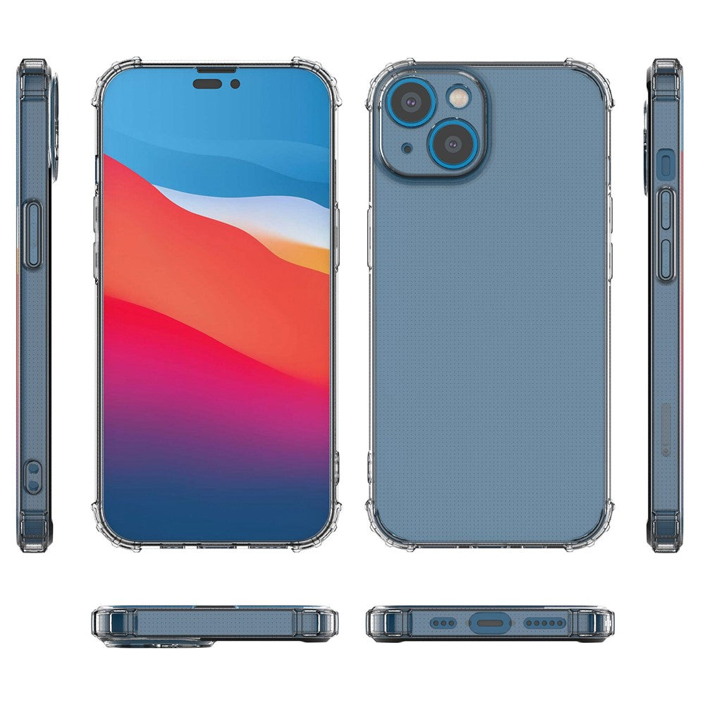 iPhone 14 6.1 inch Shockproof Impact-resistant Clear Mobile Phone TPU Case Phone Cover