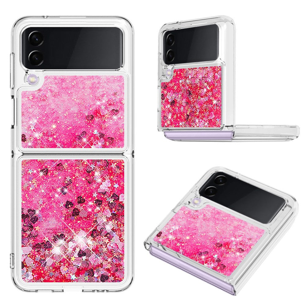 Samsung Galaxy Z Flip3 5GTPU Case Glitter Quicksand Shockproof Phone Back Cover