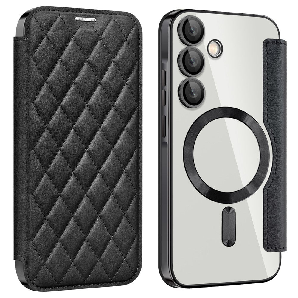 Samsung Galaxy A55 5G Magnetic Case RFID Blocking Card Holder Leather Phone Cover