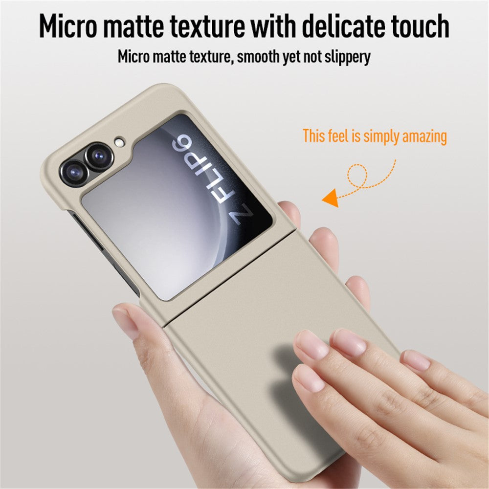 Samsung Galaxy Z Flip7 FE 5G / Z Flip6 5G Slim Case Skin-Feel Hard PC Phone Cover