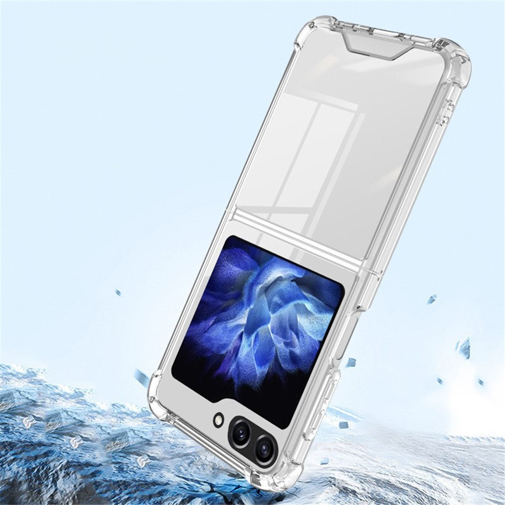Samsung Galaxy Z Flip5 5G Case Clear Acrylic Phone Cover Reinforced Corners