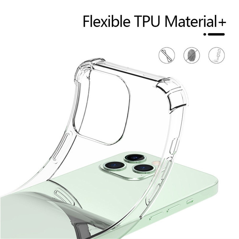 iPhone 12 mini Clear Phone Case Reinforced Corner TPU Cover (Precise Cutout)