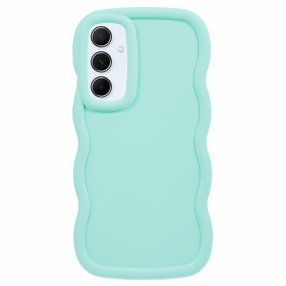 For Samsung Galaxy S24 FE Case TPU Protective Phone Cover Unique Curly Wave Frame