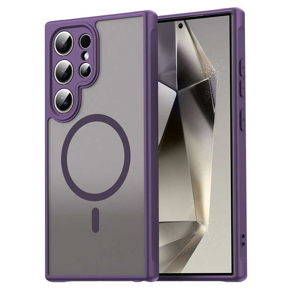 For Samsung Galaxy S25 Ultra Case Compatible with MagSafe Anti Drop PC + TPU Phone Cover