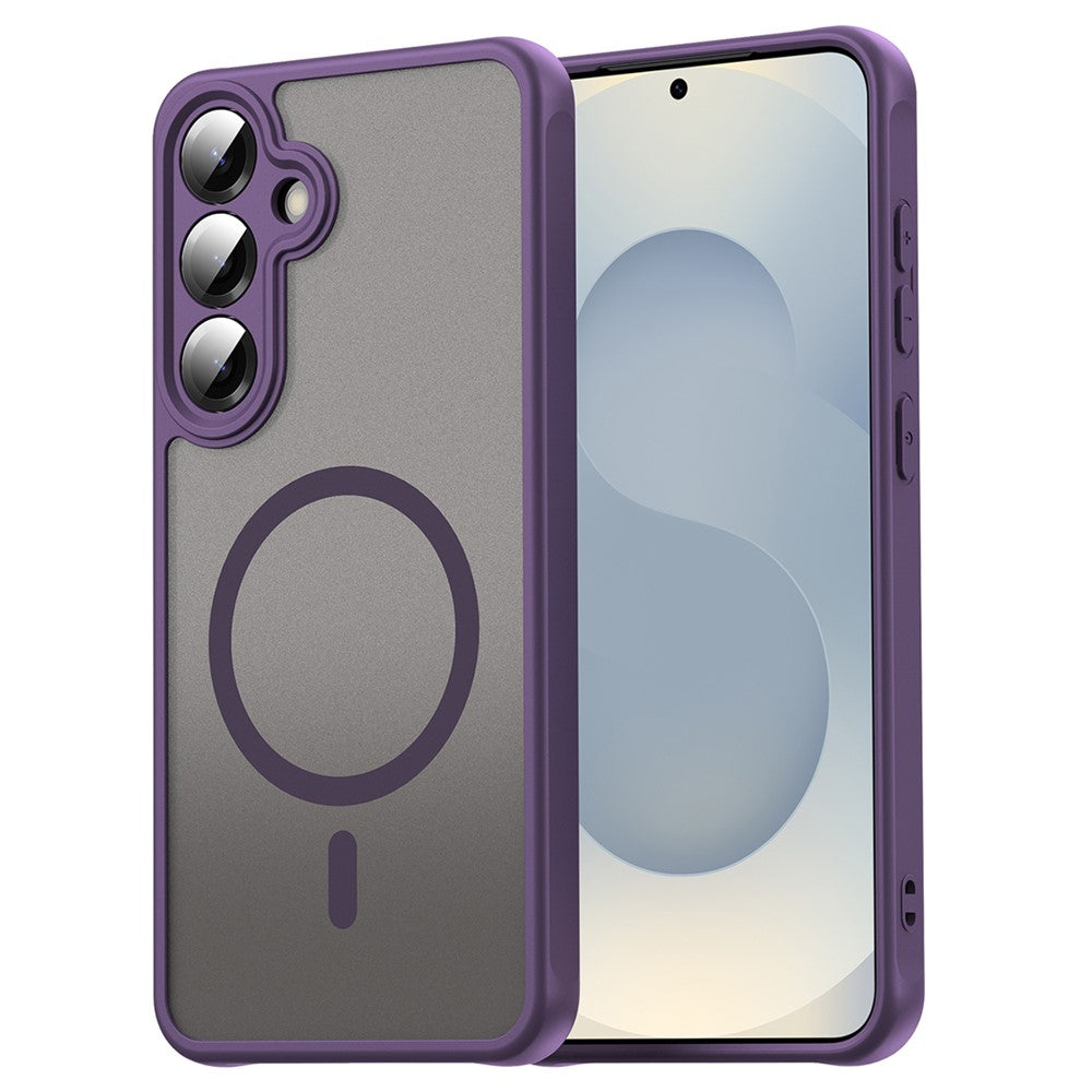 For Samsung Galaxy S25 Magnetic Case Anti Drop PC + TPU Phone Cover