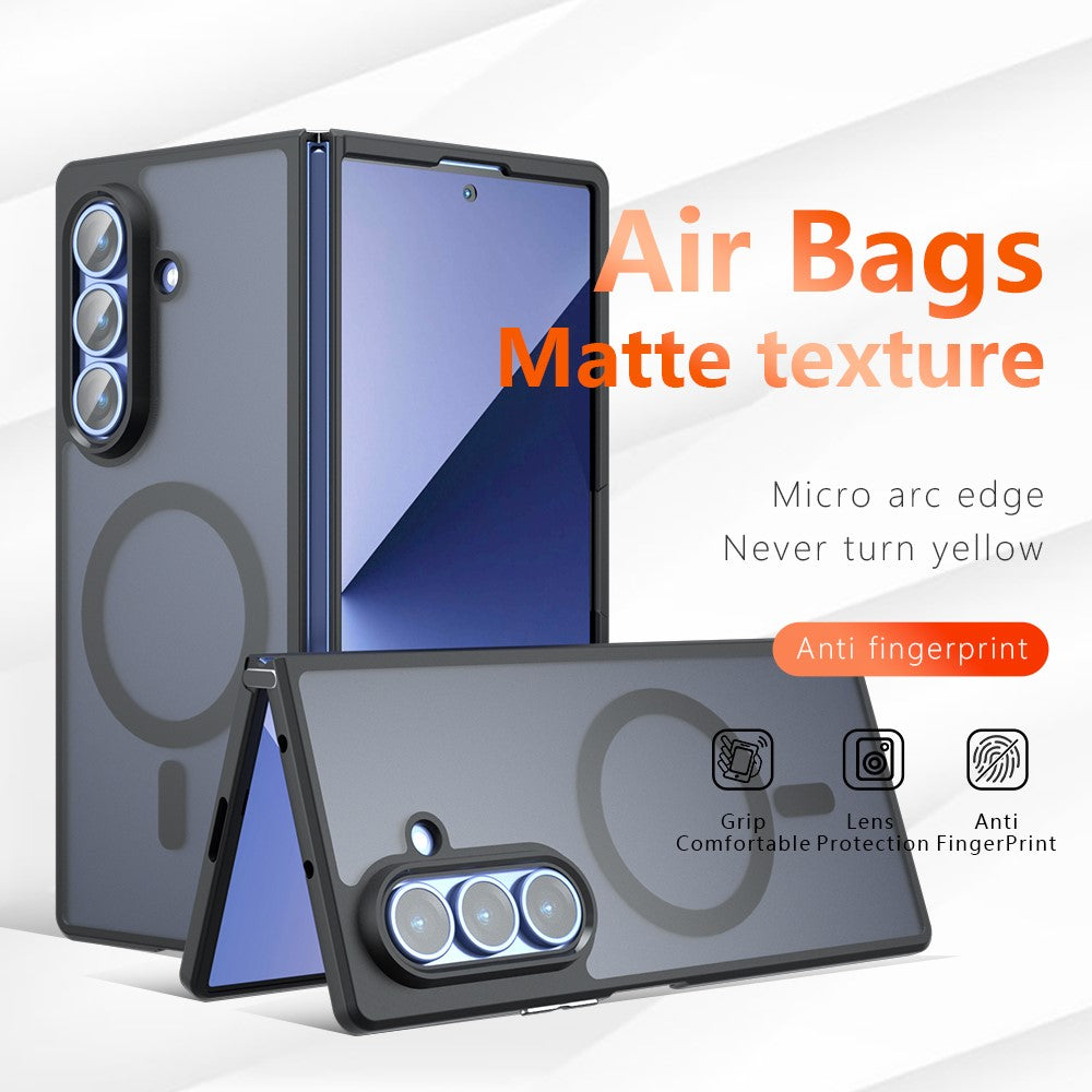 Samsung Galaxy Z Fold5 5G Case Compatible with MagSafe TPU + PC Matte Skin Touch Phone Cover