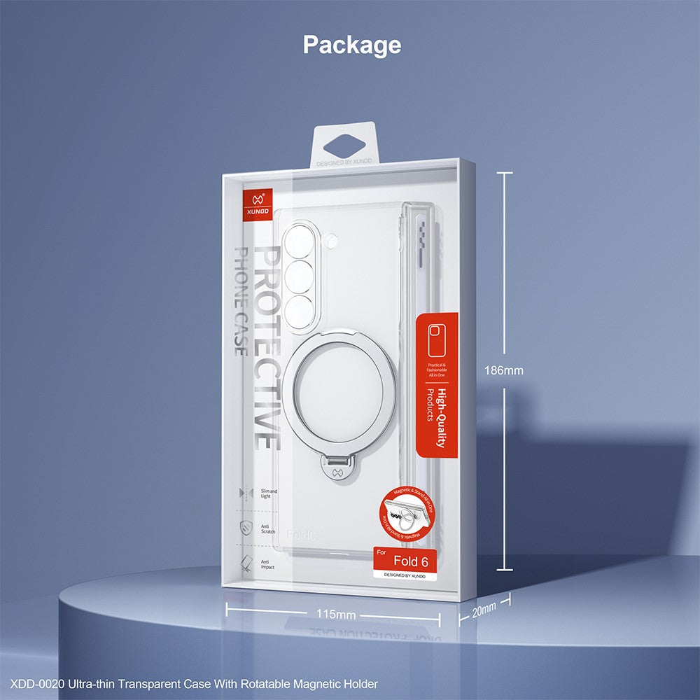 Samsung Galaxy Z Fold5 5G Case Compatible with MagSafe Kickstand PC Cover with Tempered Glass