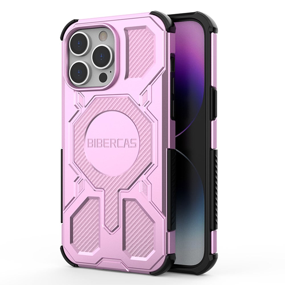 BIBERCAS J-16 Series For iPhone 14 Pro Case Compatible with MagSafe Anti Drop TPU + PC Phone Cover