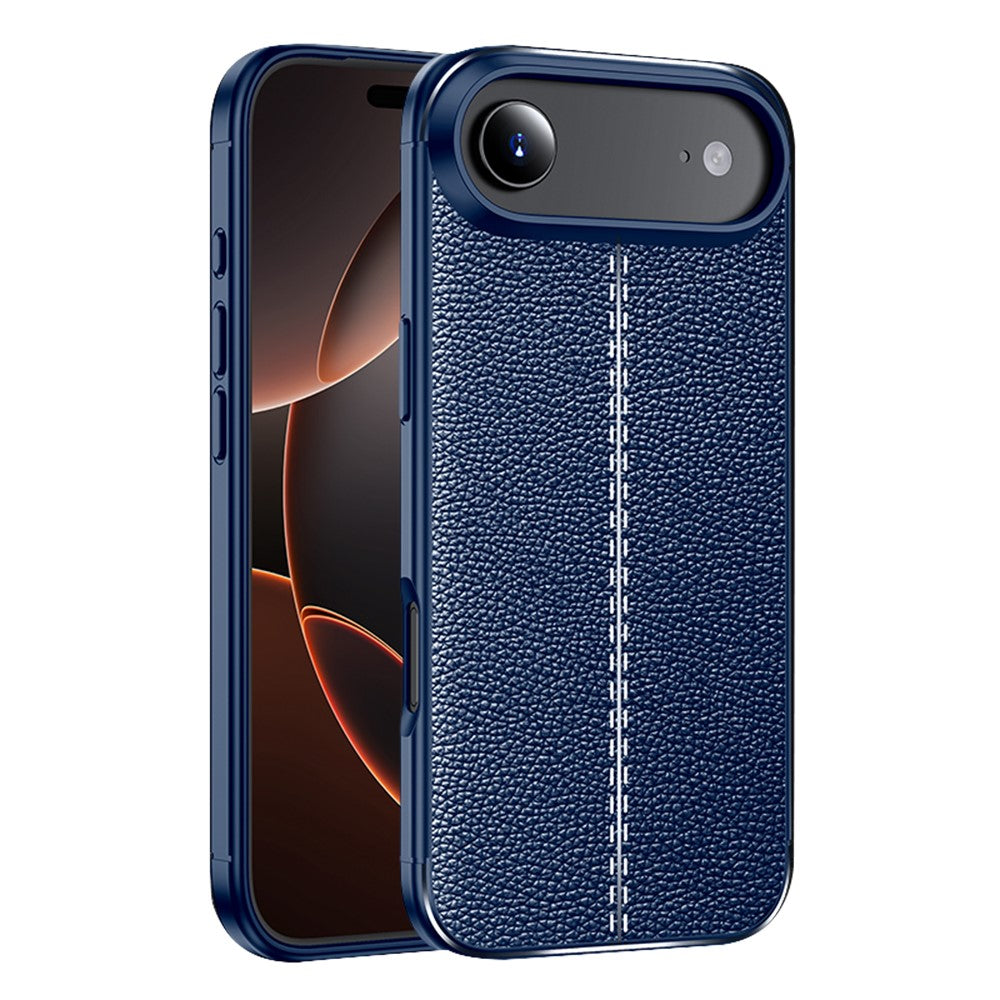 For iPhone Air Case Litchi Texture TPU Flexible Phone Cover