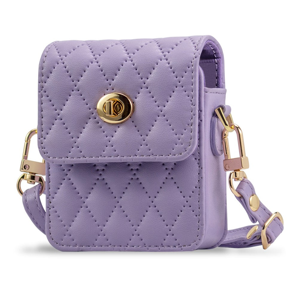 Samsung Galaxy Z Flip6 5G Case with Shoulder Strap PU + PC Wallet Phone Cover Built-In Back Screen Film