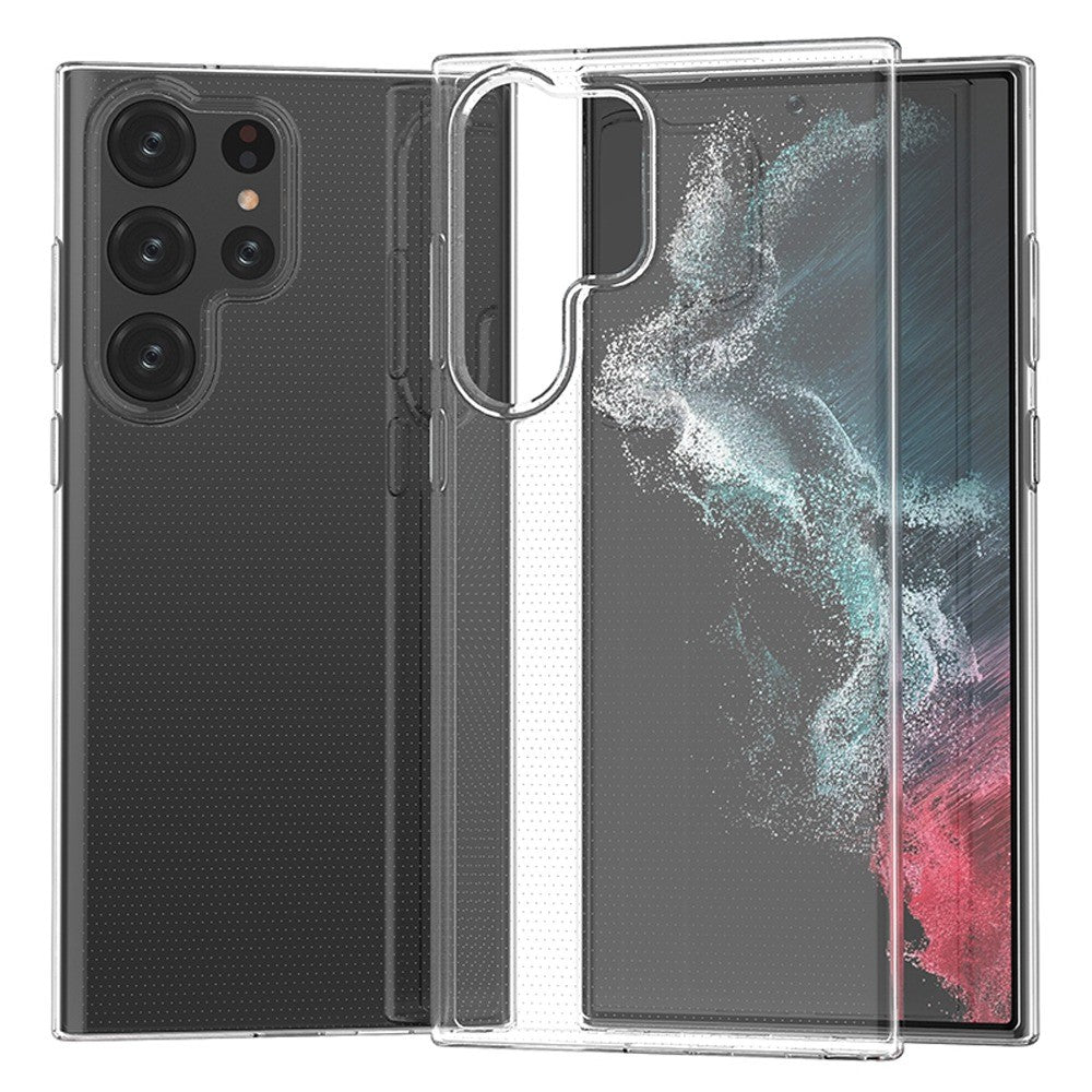 Samsung Galaxy S23 Ultra Transparent Soft TPU Phone Case Ultra Thin Anti-Scratch Anti-Drop Back Cover