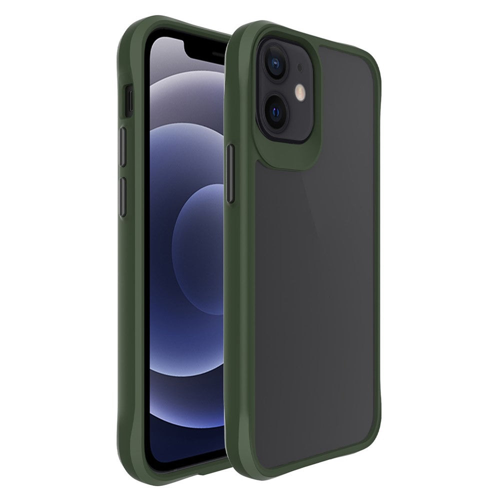 Combat X Mode For iPhone 12 mini 5.4 inch Transparent Phone Case Anti-drop Hard PC Soft TPU Hybrid Cover