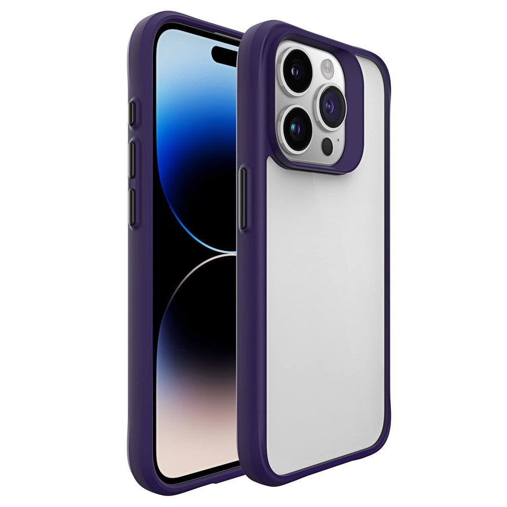 Combat X Mode For iPhone 14 Pro Max PC Back + TPU Frame Hybrid Phone Case Clear Smartphone Cover