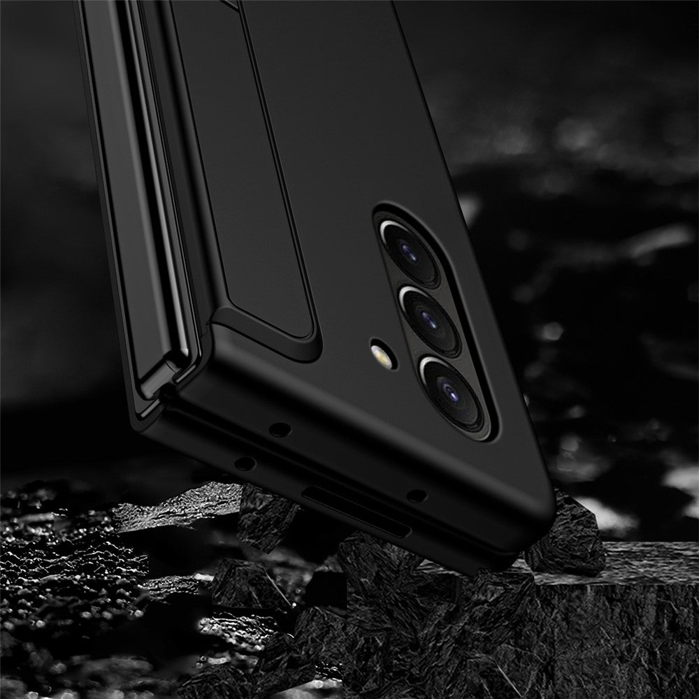 Samsung Galaxy Z Fold5 5G Rubberized Phone Cover Kickstand Hard PC Phone Case with Pen and Pen Holder