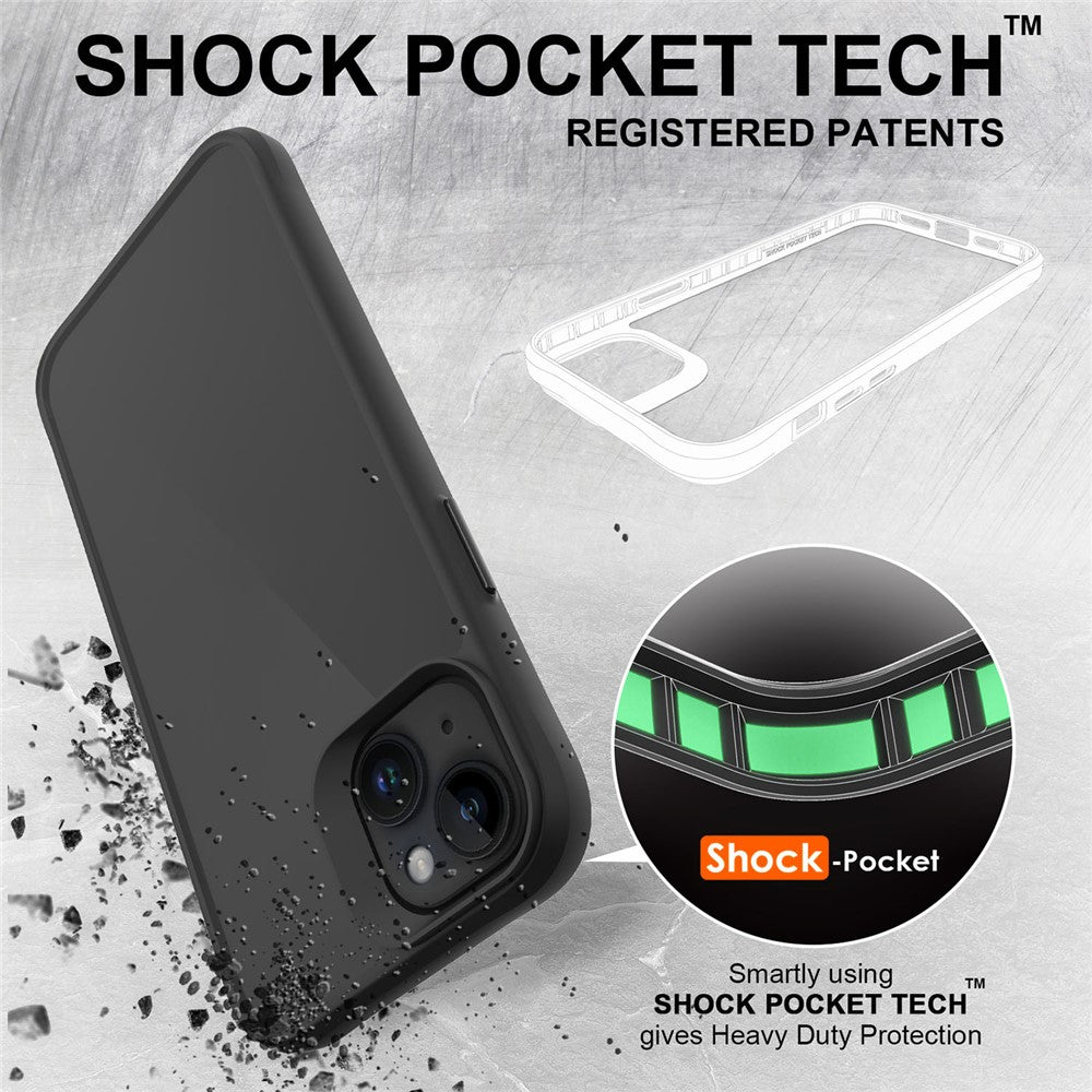 Combat X Mode Series for iPhone 15 Plus / 14 Plus TPU + PC Phone Case Four Corner Shockproof Back Cover