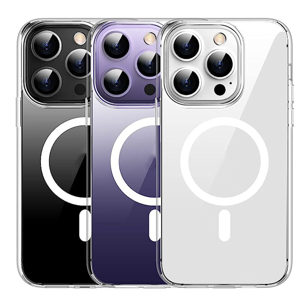 Phone Case Cover for iPhone 15 Pro , Compatible with MagSafe Magnetic Ring HD Clear Acrylic+TPU Phone Shell