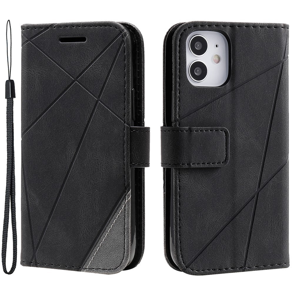 iPhone 12 mini Case Wallet Leather Phone Cover Skin-touch Texture