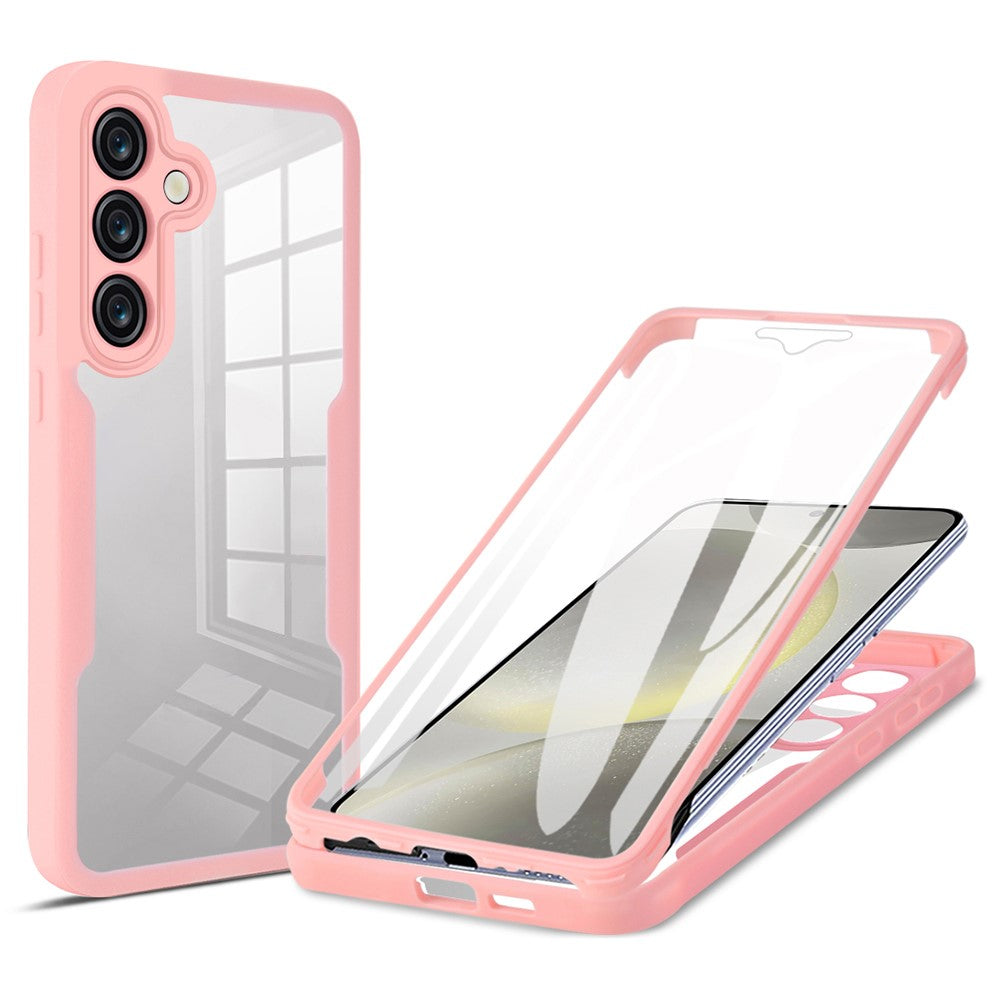 Samsung Galaxy A55 5G Clear Case Acrylic+TPU Anti-drop Phone Cover with PET Screen Protector