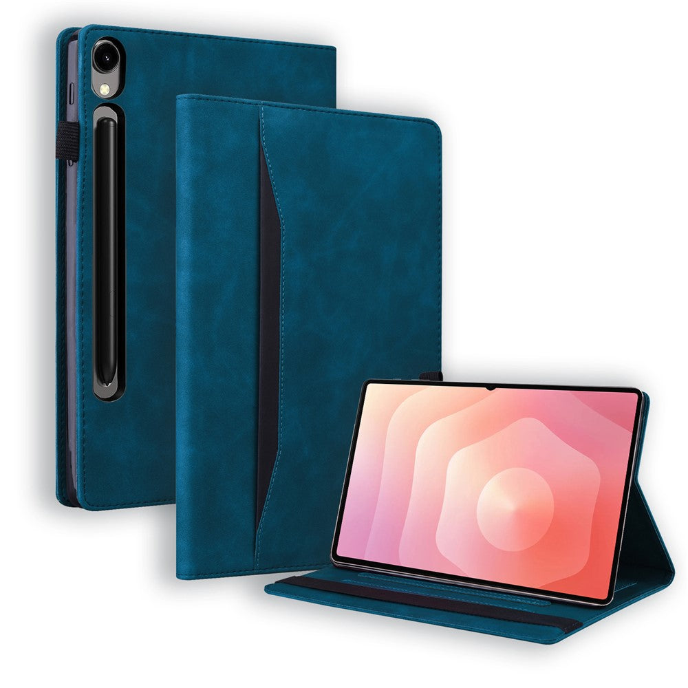 For Samsung Galaxy Tab S11 Ultra Case PU Leather Protective Folio Tablet Cover with Card Holder