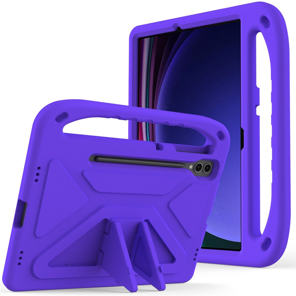 For Samsung Galaxy Tab S9 FE+ Case Hand Grip EVA Tablet Kickstand Cover