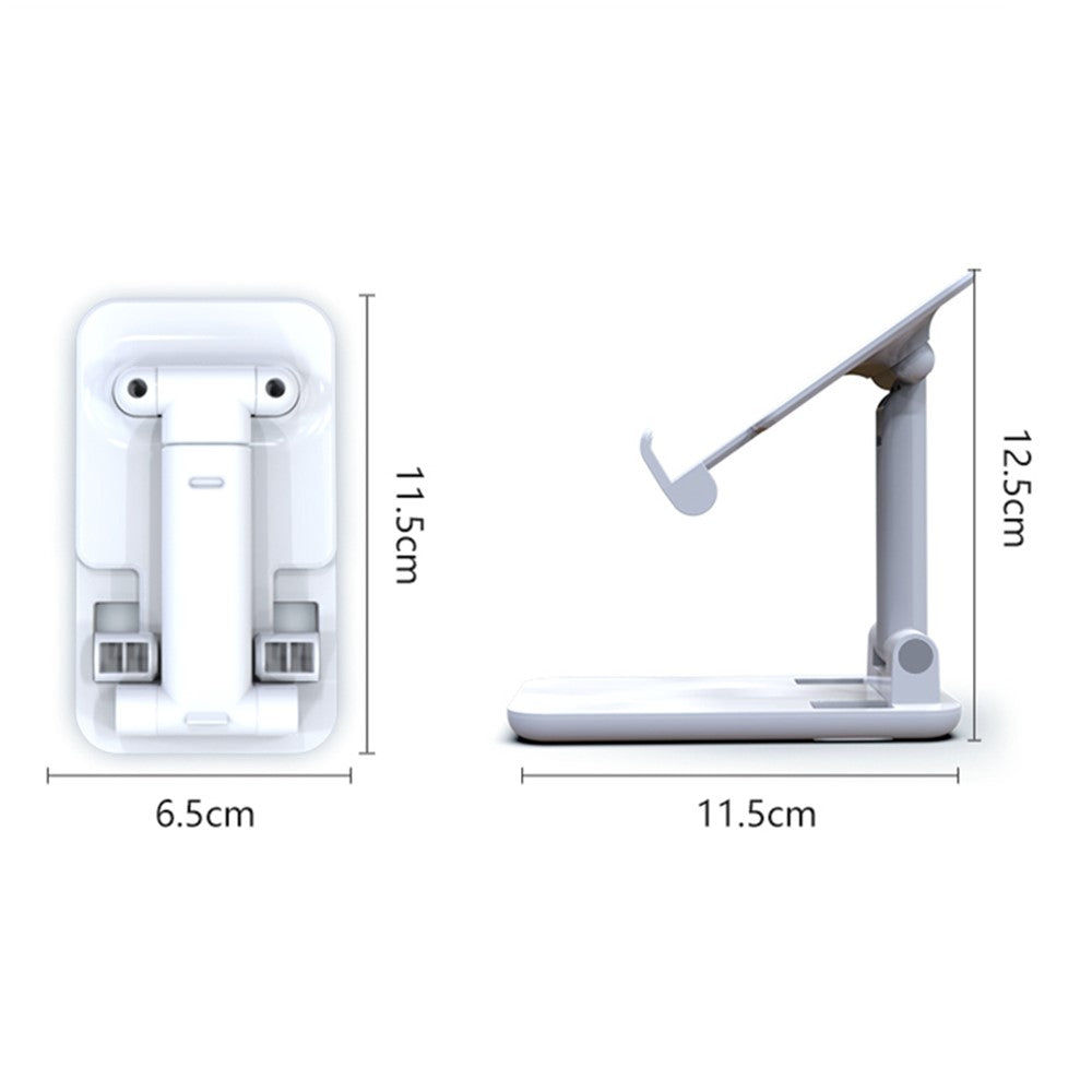 CCT18-L Foldable Cell Phone Holder Stand ABS Angle Adjustable Phone Dock for Desk, Office