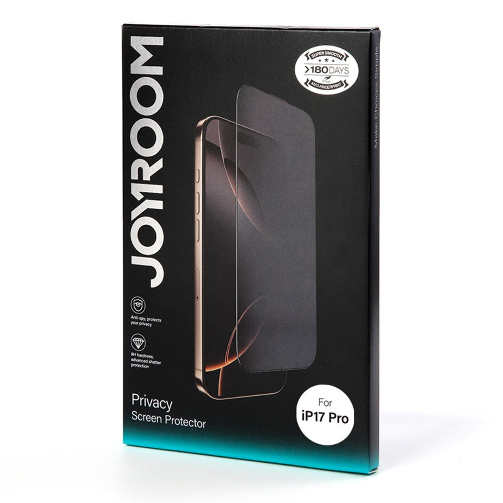 iPhone 17 Pro 2.5D Anti-Spy Full Screen Protector High Aluminium-Silicon Glass Film