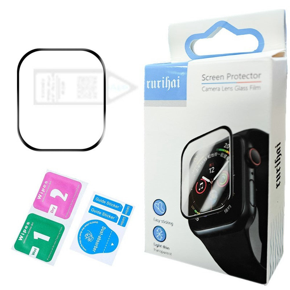 RURIHAI For Apple Watch Series 11 42mm / 10 42mm PMMA Screen Protector 3D Full Glue Watch Screen Film