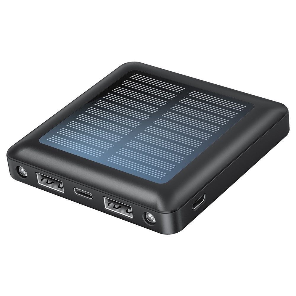 P96S Outdoor Emergency Solar Power Bank 5000mAh Portable Charger with Flashlight