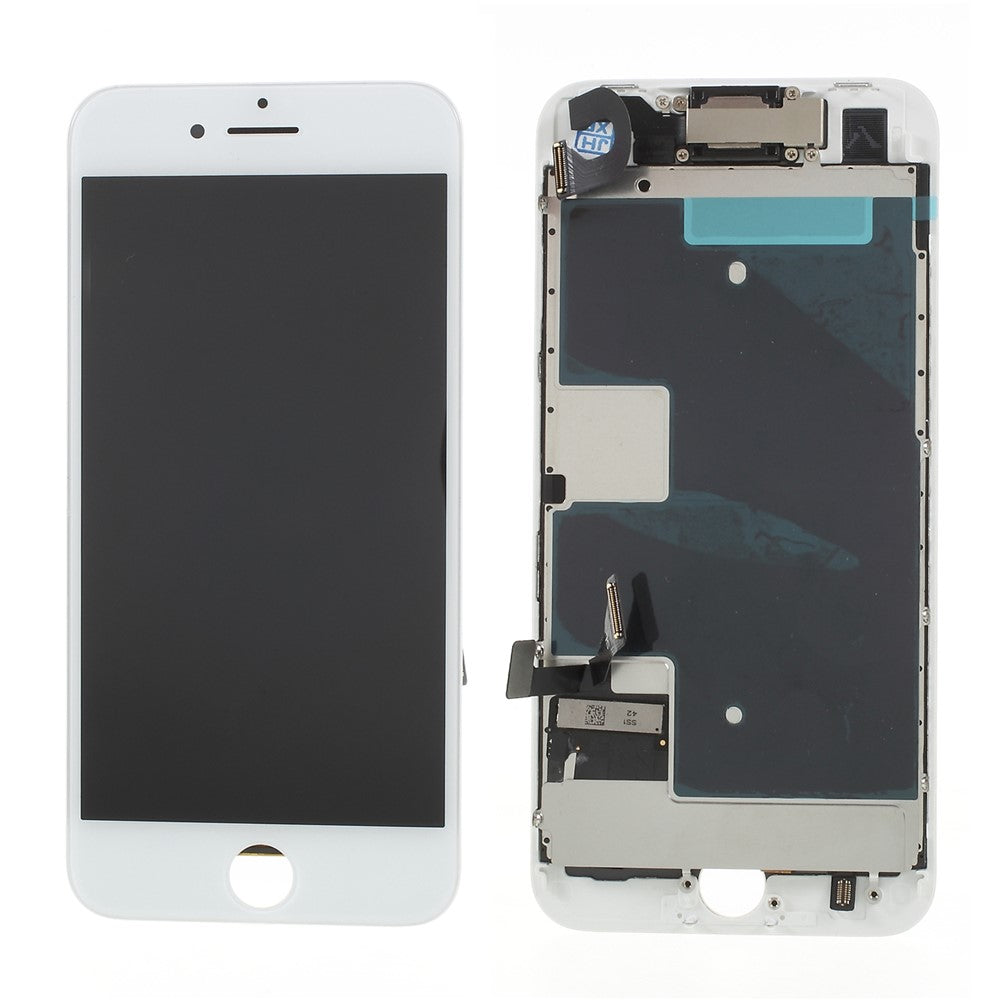 iPhone 8 4.7 inch/SE (2nd Generation) LCD Screen and Digitizer Assembly + Frame + Small Parts  (Made by China Manufacturer ESR, Full View, 380-450cd/m2 Brightness) (without Logo)