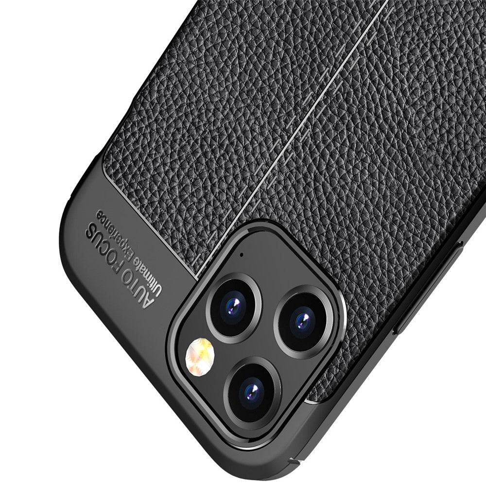 Litchi Texture TPU Protective Cover Phone Case for iPhone 12 Pro/12