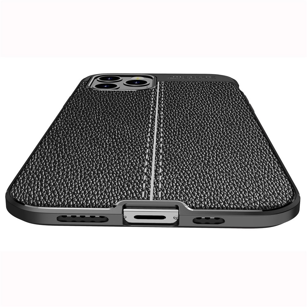 Litchi Texture TPU Protective Cover Phone Case for iPhone 12 Pro/12