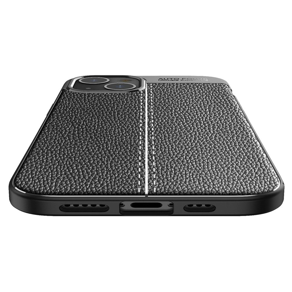 Litchi Texture Anti Scratch TPU Phone Case Shell for iPhone 13 6.1 inch