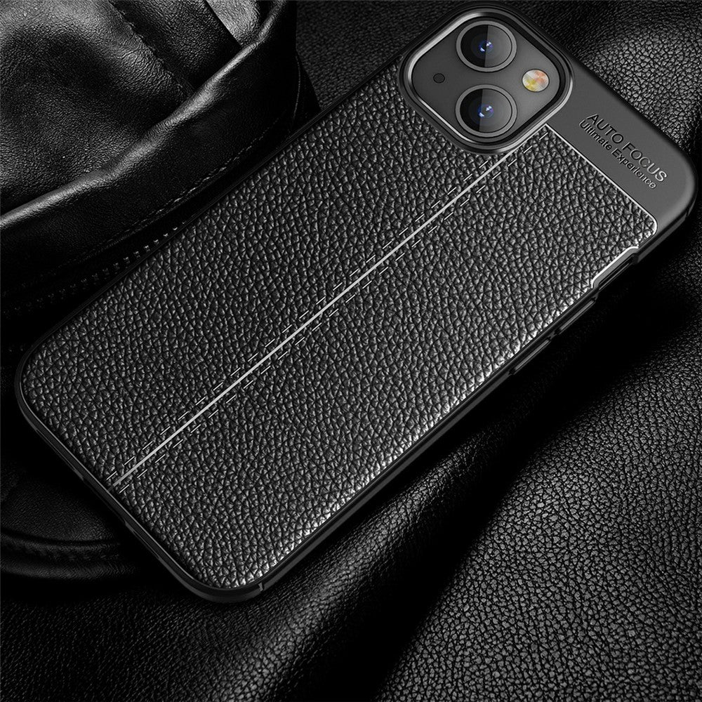 Litchi Texture Anti Scratch TPU Phone Case Shell for iPhone 13 6.1 inch
