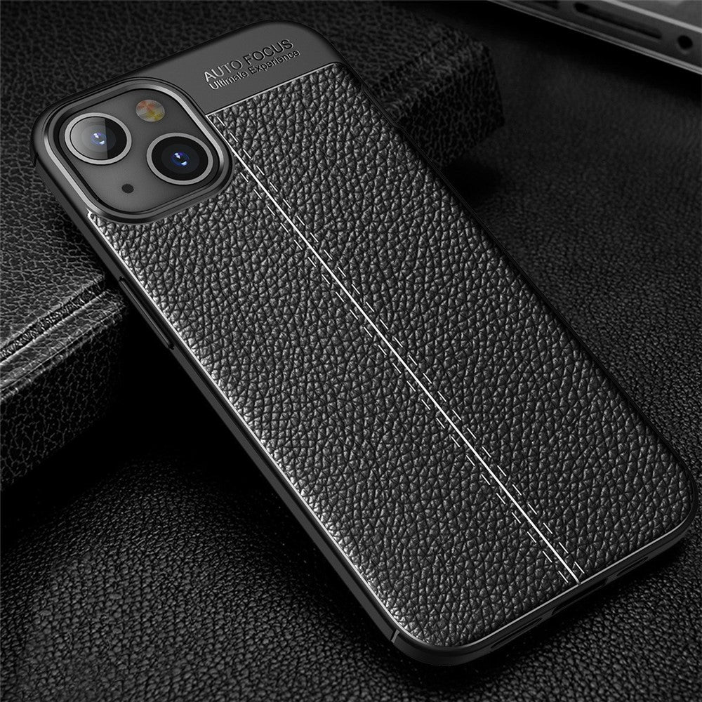 Litchi Texture Anti Scratch TPU Phone Case Shell for iPhone 13 6.1 inch