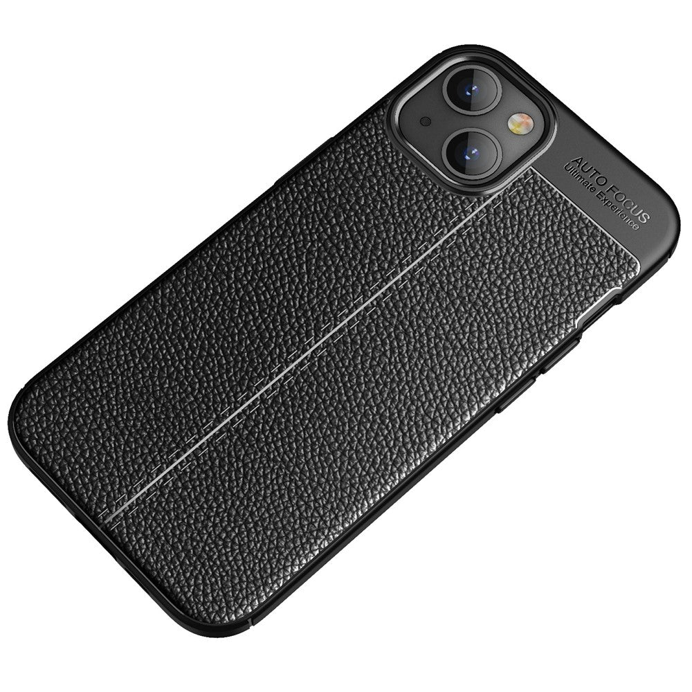 Litchi Texture Anti Scratch TPU Phone Case Shell for iPhone 13 6.1 inch