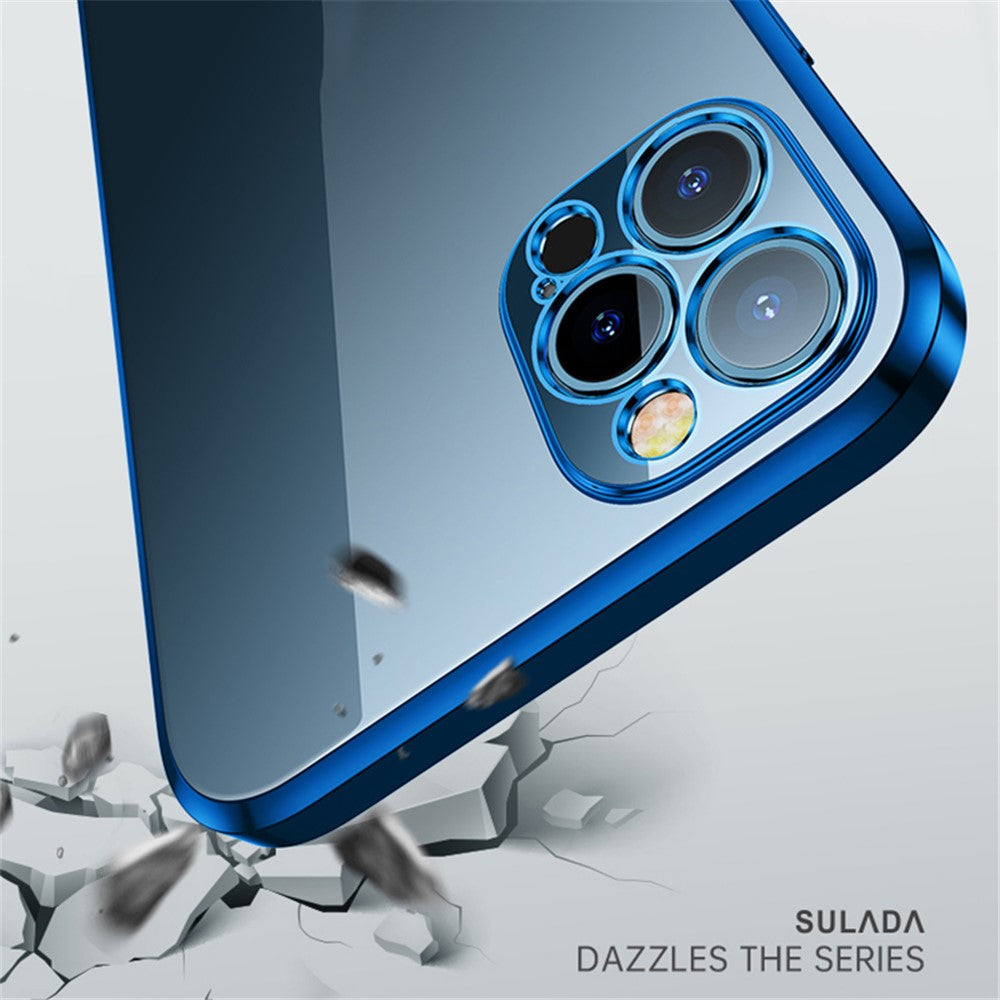 SULADA All-round Protective Electroplating Case Scratch-proof Back Cover Shell for iPhone 13 6.1 inch