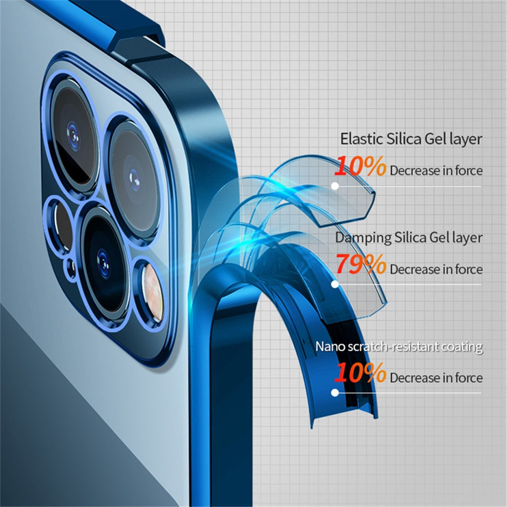 SULADA All-round Protective Electroplating Case Scratch-proof Back Cover Shell for iPhone 13 6.1 inch