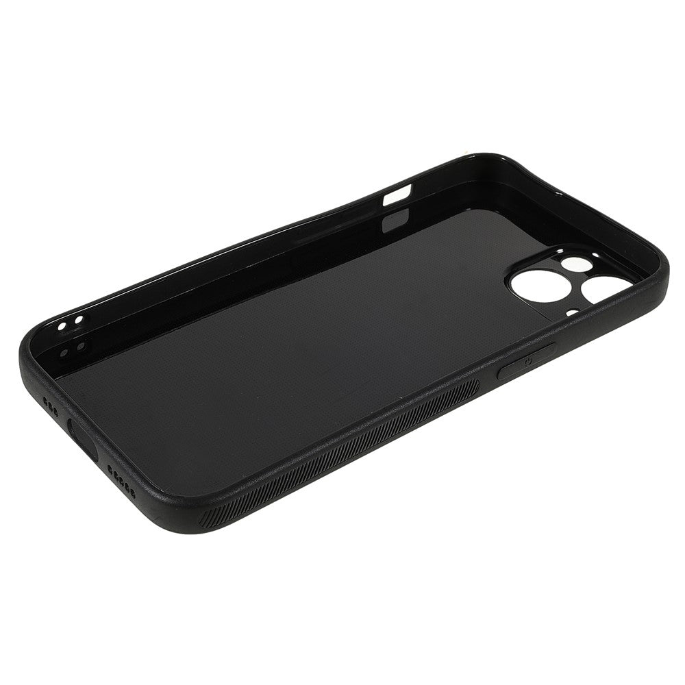 iPhone 13 6.1 inch Mobile Phone Bag Case Carbon Fiber Texture Anti-Slip Soft TPU Phone Protection Case