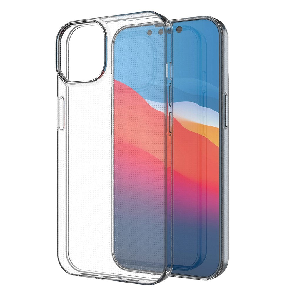 Transparent Phone Case for iPhone 14 6.1 Inch, Ultra Slim Anti-Drop Protection TPU Back Cover