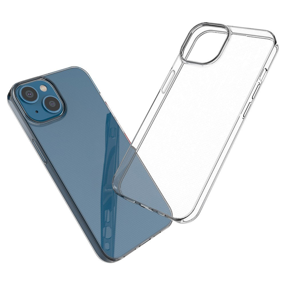 Transparent Phone Case for iPhone 14 6.1 Inch, Ultra Slim Anti-Drop Protection TPU Back Cover