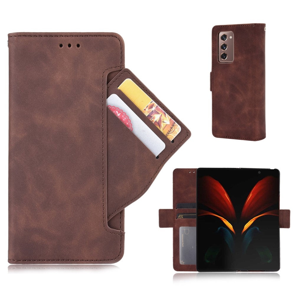 Samsung Galaxy Z Fold2 5G Multi-slot Leather Case Wallet Stand Shell Protector Phone Cover Case