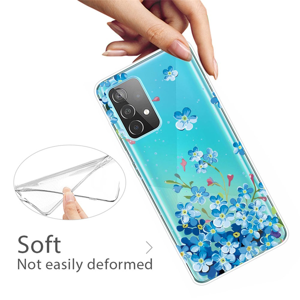 Pattern Printing Soft TPU Cell Phone Cover Shell for Samsung Galaxy A52 4G/5G / A52s 5G