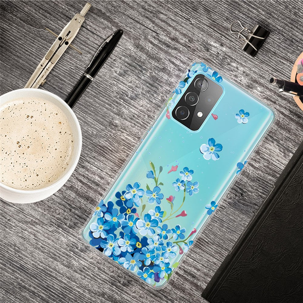 Pattern Printing Soft TPU Cell Phone Cover Shell for Samsung Galaxy A52 4G/5G / A52s 5G