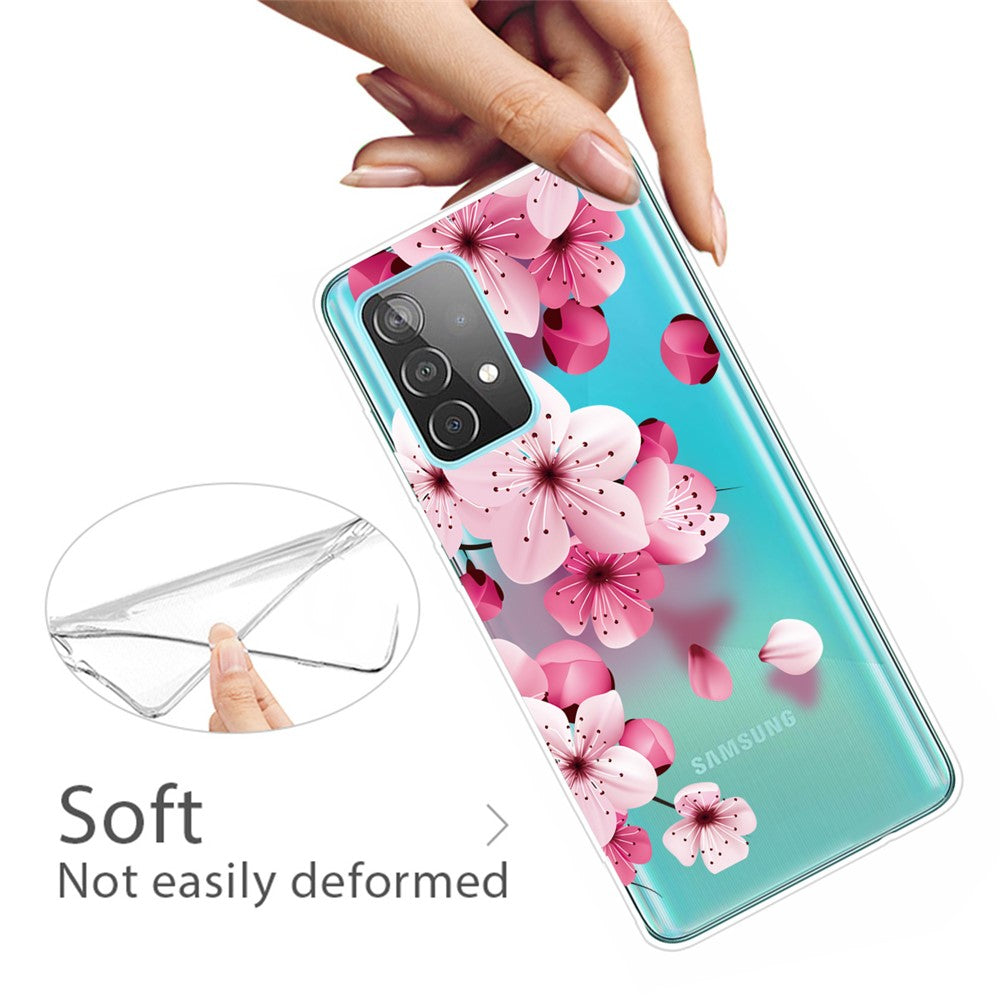 Drop Resistant IMD Pattern TPU Phone Case for Samsung Galaxy A52 4G/5G / A52s 5G