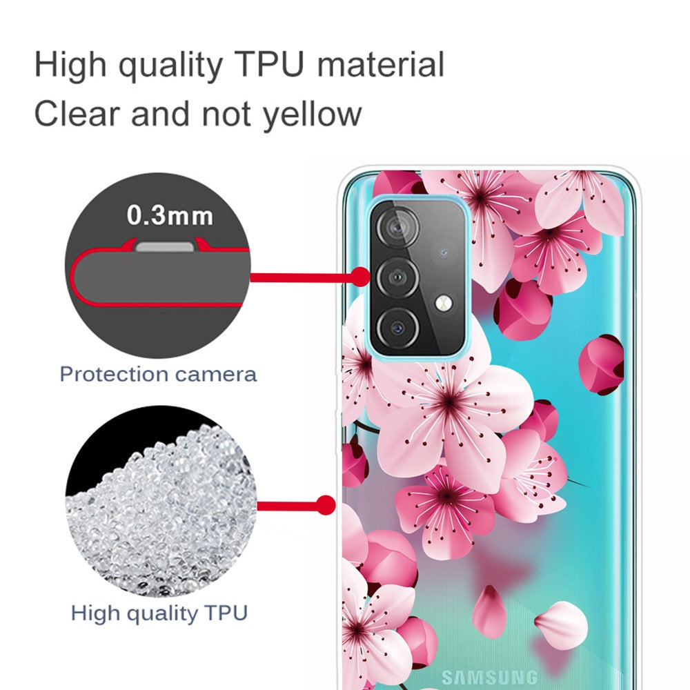 Drop Resistant IMD Pattern TPU Phone Case for Samsung Galaxy A52 4G/5G / A52s 5G