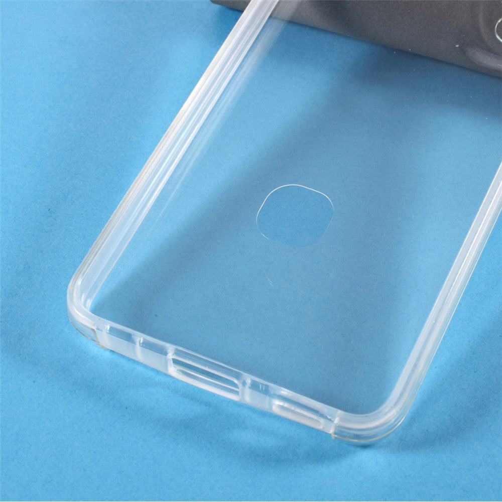 PET Cover + TPU Frame + Acrylic Panel Full Protective Shell for Samsung Galaxy S21 4G/5G Clear Hybrid Case