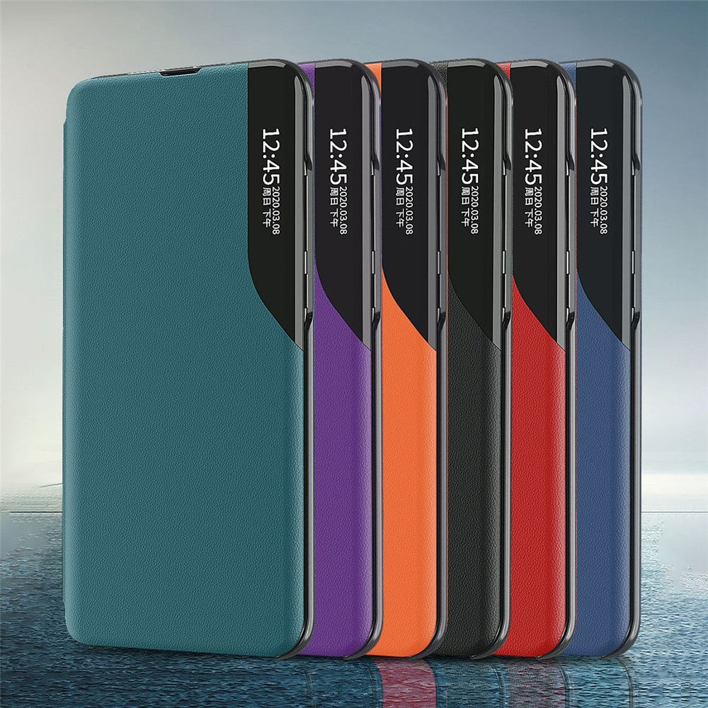 Case View Window PU Leather Stand Coverr for Samsung Galaxy AA52 4G / 5G / A52s 5G