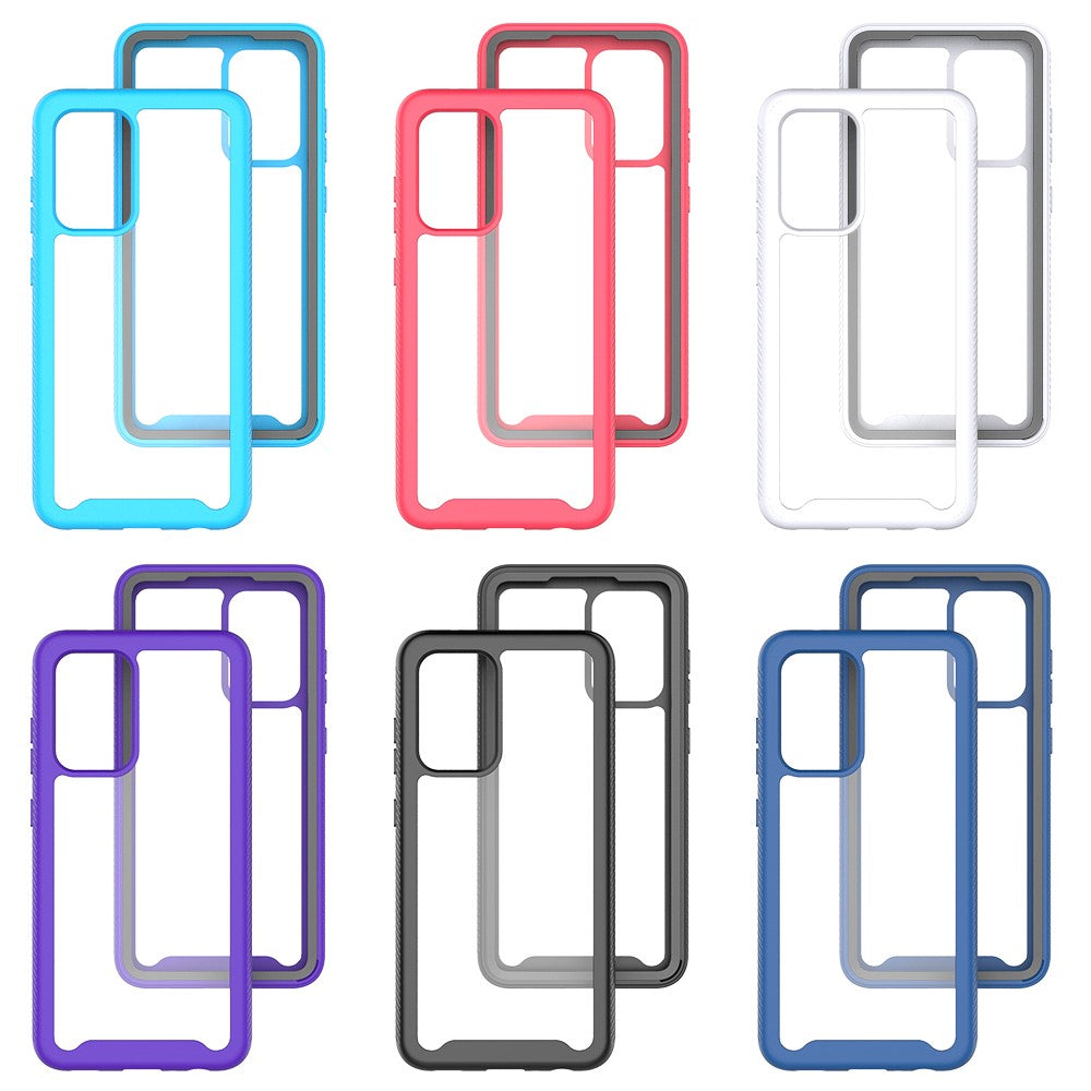 Shockproof Clear PC + TPU Combo Protective Case for Samsung Galaxy A52 5G/4G Cover