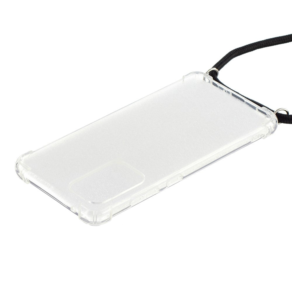 Four Corner Shockproof Airbag TPU Phone Case with Lanyard for Samsung Galaxy A52 4G/5G / A52s 5G